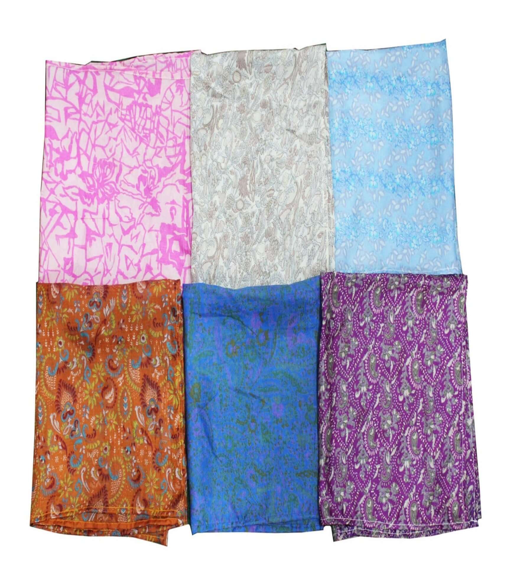 Silk Sari Scarf Women Fashion Scarves